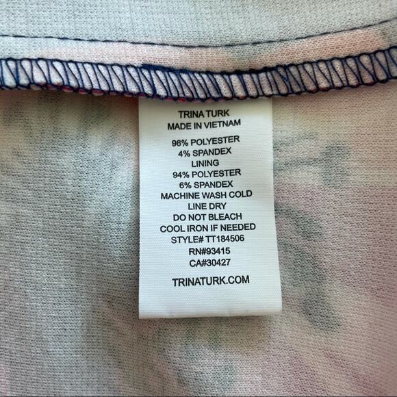 Trina Turk NWT Marcia 2 Floral Fit & Flare Dress Size 10 Sleeveless V-Neck - Picture 6 of 11